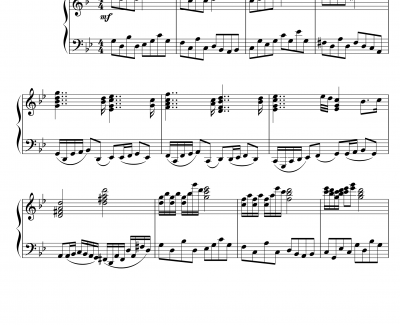 无穷变奏钢琴谱-DXF