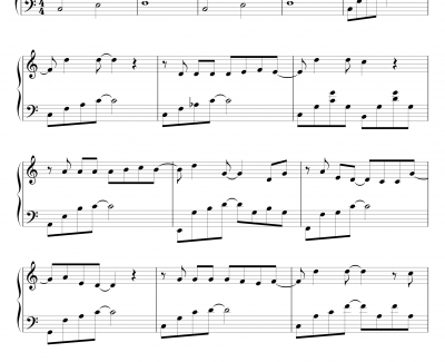 手写的从前钢琴谱-周杰伦新专辑《唉呦，不错哦》-周杰伦