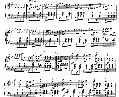  畅通无阻快速波尔卡  Op.45钢琴谱-爱德华 施特劳斯