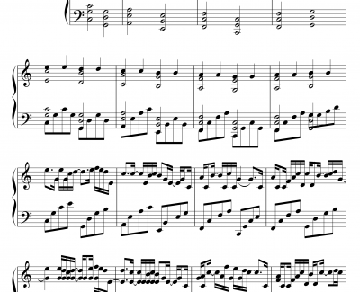 VARIATIONS ON THE KANON钢琴谱-帕赫贝尔-Pachelbel