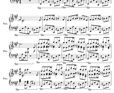 戀率方程式钢琴谱-初音-初音未來