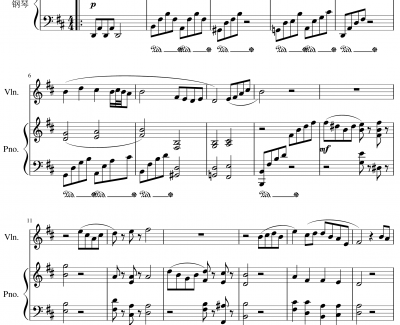 Andante for piano and violin, Op.100b钢琴谱-一个球