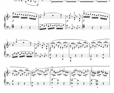 F大调第二钢琴奏鸣曲钢琴谱K.280-莫扎特