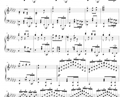 练习曲op.24 no.3钢琴谱-卡刚杜亚-yutianyue126