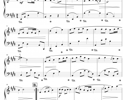 E大调小步舞曲Op6.10钢琴谱-jerry5743