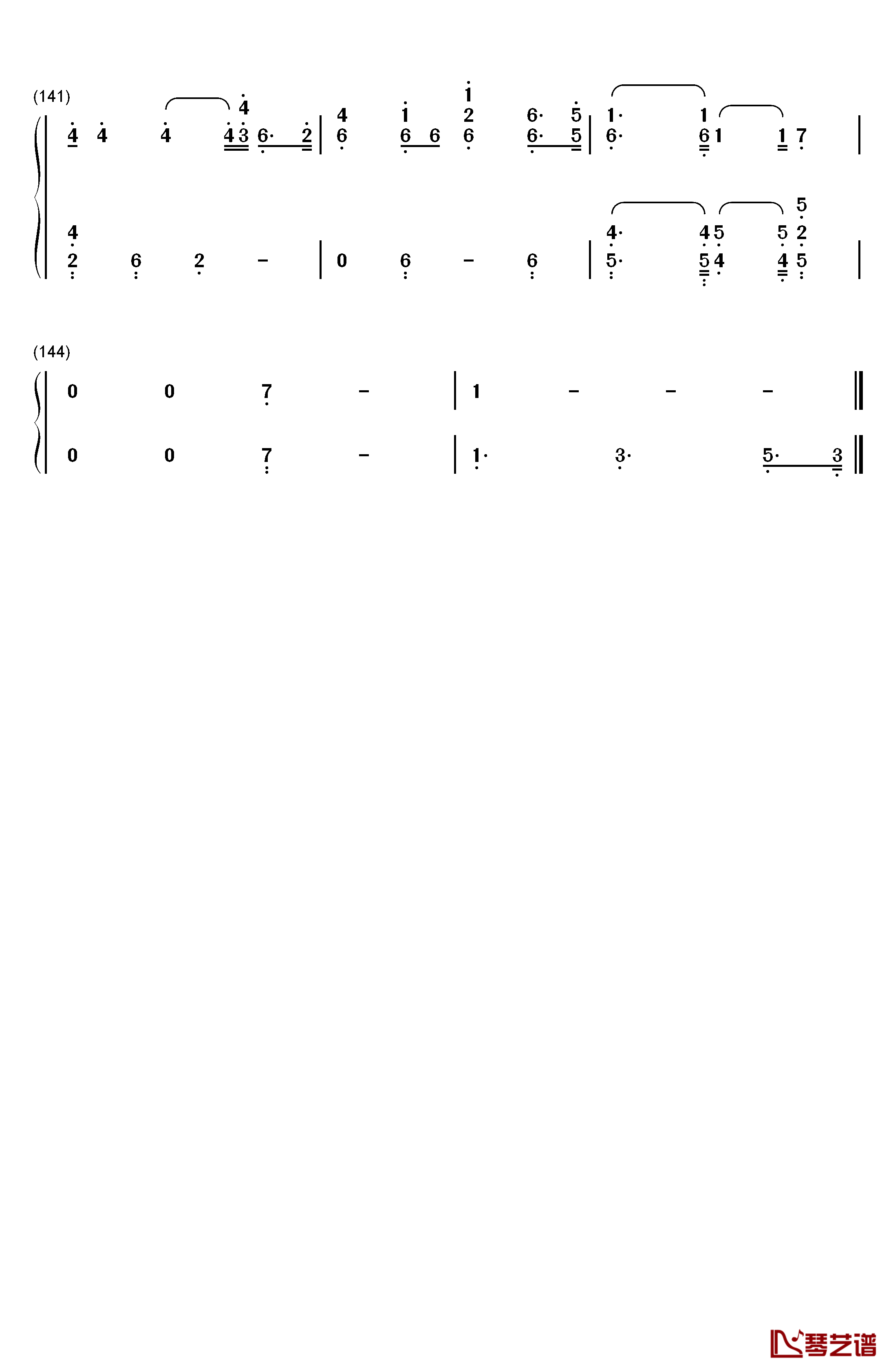 Undecided钢琴简谱-数字双手-Chris Brown8
