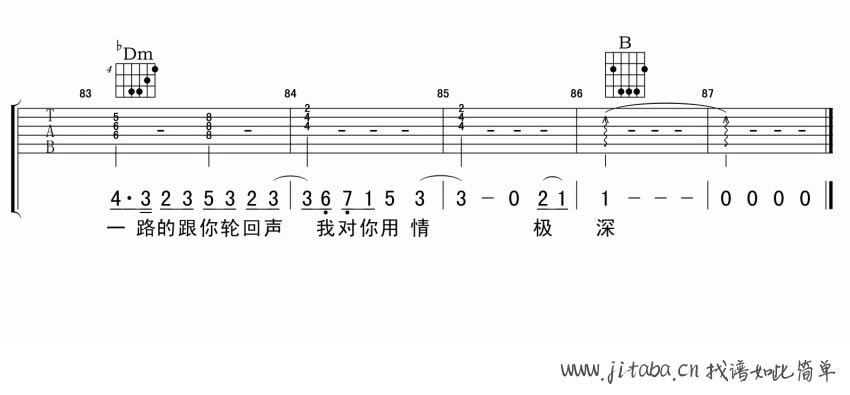 醉赤壁吉他谱-林俊杰-醉赤壁六线谱(高清版)5