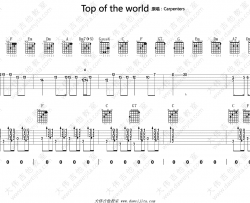 Top Of The World吉他谱-Carpenters-世界之巅-双吉他演示视频
